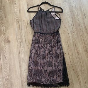 Brand new silk black lace dress (couture brand)